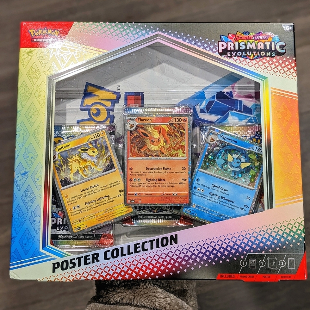 2x 💎 Prismatic Evolutions 💎 Poster Collection Pokemon Cards FACTORY SEALED - Picture 5 of 16